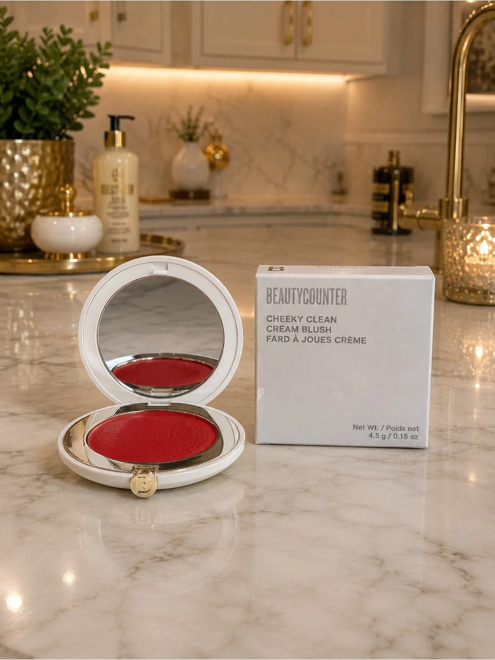 BEAUTYCOUNTER Cheeky Clean Cream Blush Goji 4.5g Dewy Clean Beauty NIB